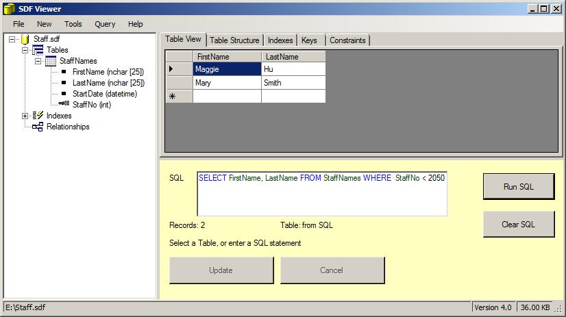 SQLCE Select Data